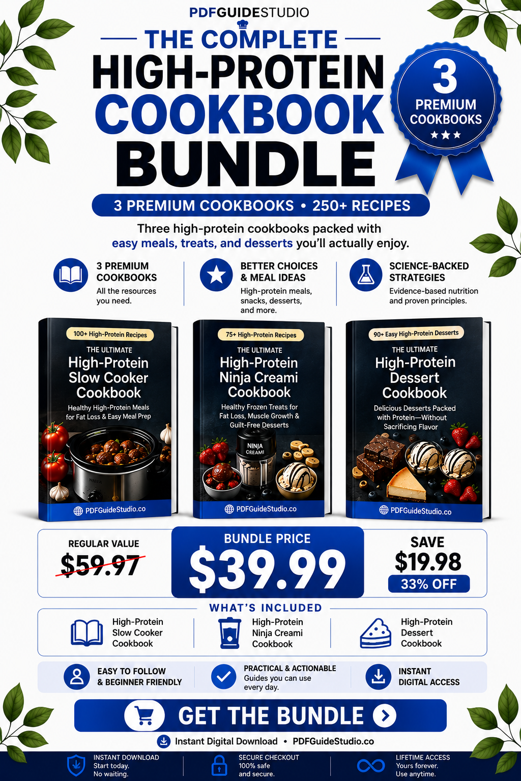 High-Protein Cookbook Bundle