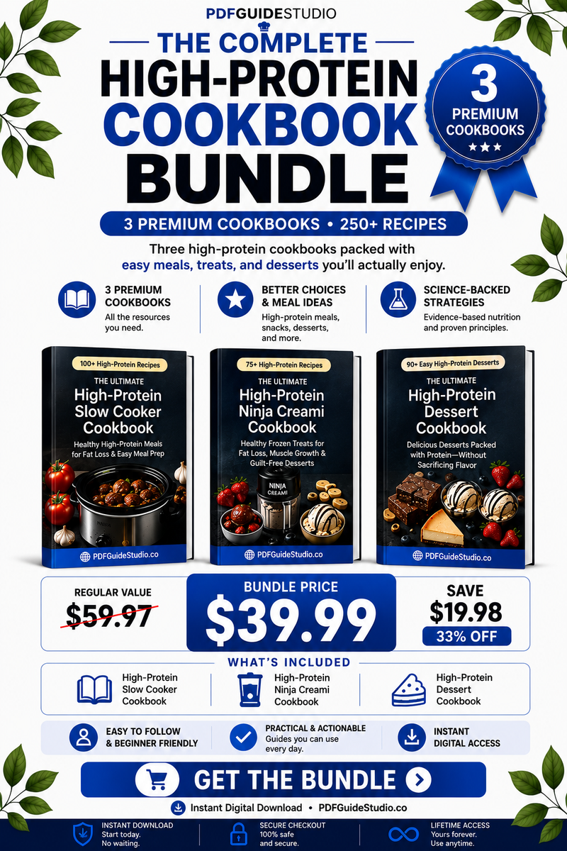 High-Protein Cookbook Bundle
