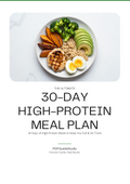 30-Day High-Protein Meal Plan