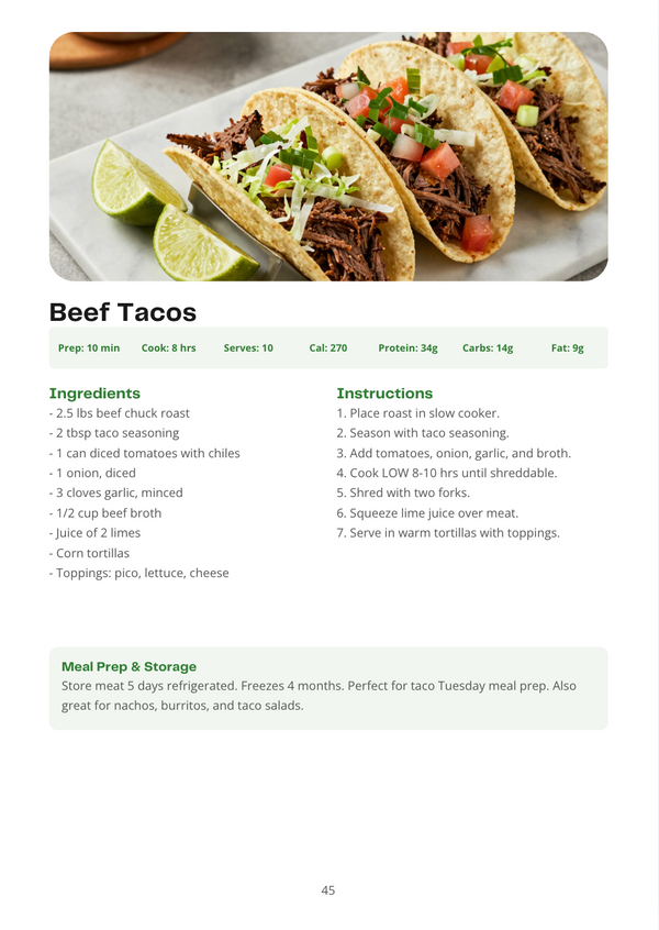 Checklist / Recipe / Meal Plan / Grocery List / Worksheet