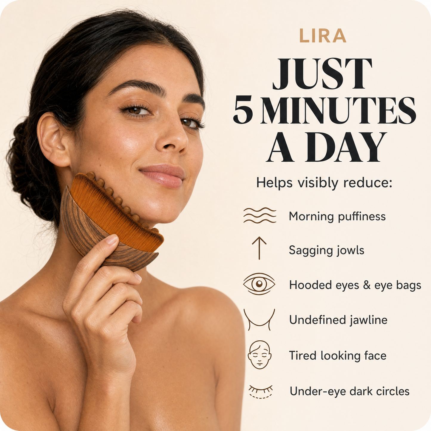 Lira™ - Daily Sculpt & Glow Face Brush